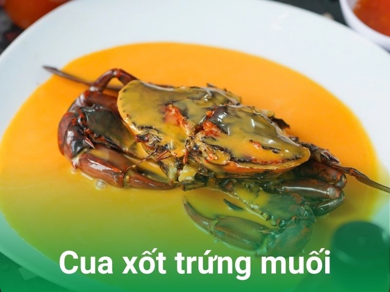 Cua Cà Mau rang muối đậm đà hương vị