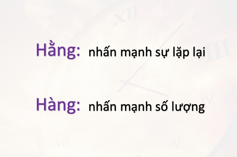 Sự khác biệt ngữ nghĩa giữa “hàng tuần” và “hằng tuần”