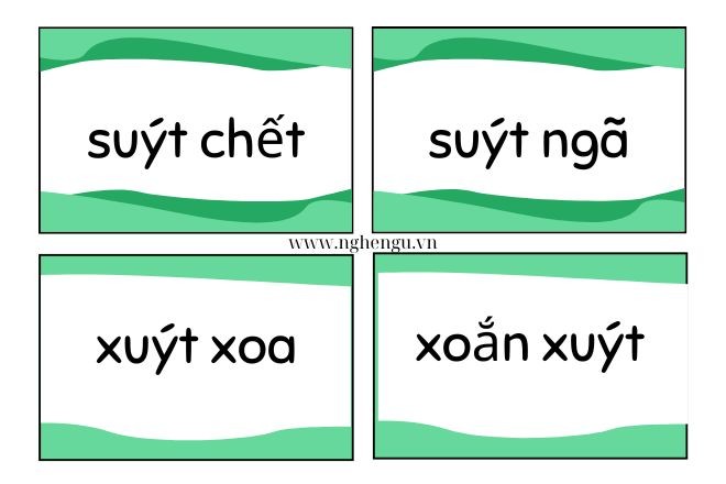 Sự khác biệt giữa Suýt và Xuýt trong tiếng Việt