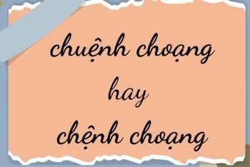Từ "chuệnh choạng" hay "chệnh choạng" cũng là lỗi chính tả phổ biến cần lưu ý
