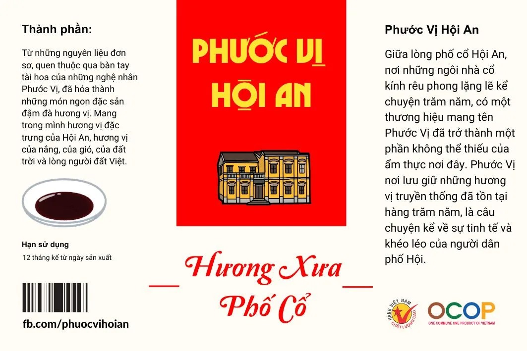 Cảnh phố cổ Hội An, nơi sản xuất nước mắm nhĩ Phước Vị truyền thống