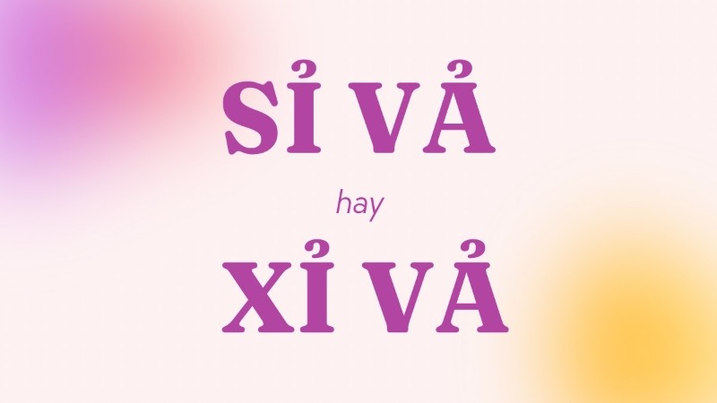 Minh họa sự nhầm lẫn giữa sỉ vả và xỉ vả trong tiếng Việt