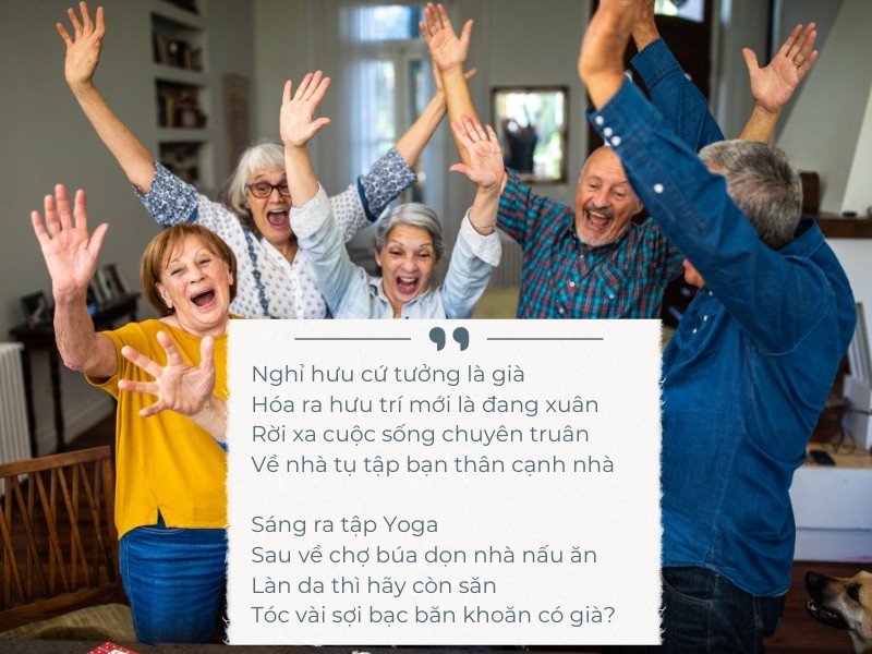 Người cao tuổi tham gia hoạt động ngoài trời, sống năng động và khỏe mạnh
