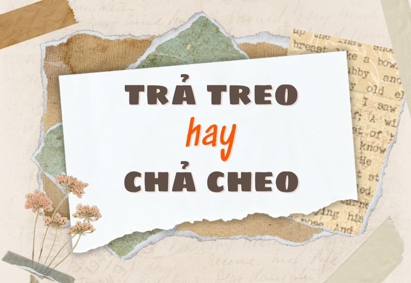Dùng từ trả treo hay chả cheo thế nào cho đúng?